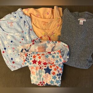 Cat & Jack Kids Clothing Set - Blue, Orange, Gray, Red Stars
